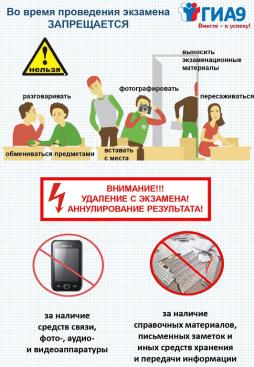 ГИА-9 Во время проведения экзамена запрещается